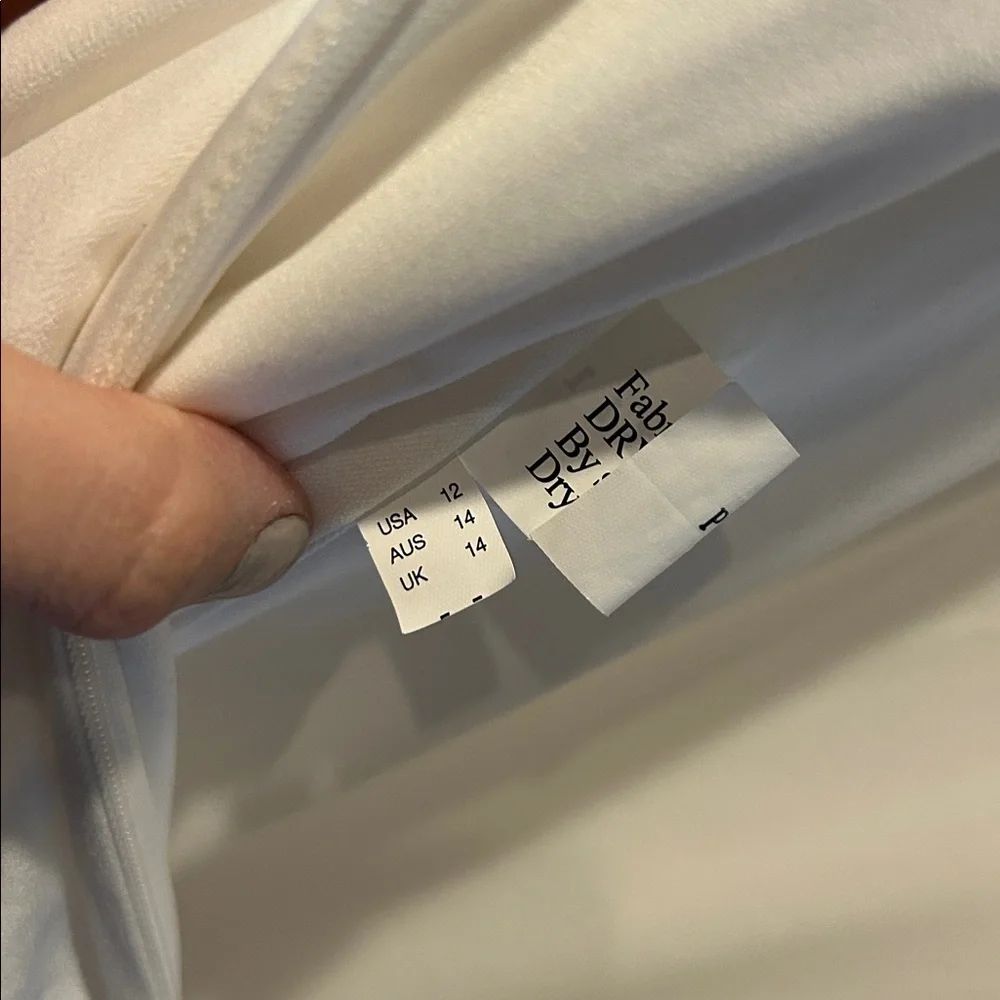 Oxford Street deep V pure white A line wedding dress NWT - Picture 12 of 12